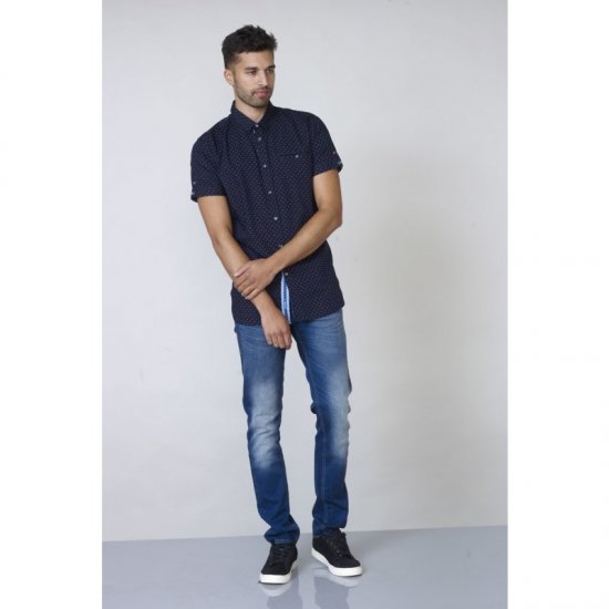 D555 Kurt Printed Short Sleeve Shirt - Herrenhemden - Herrenhemden in großen Größen