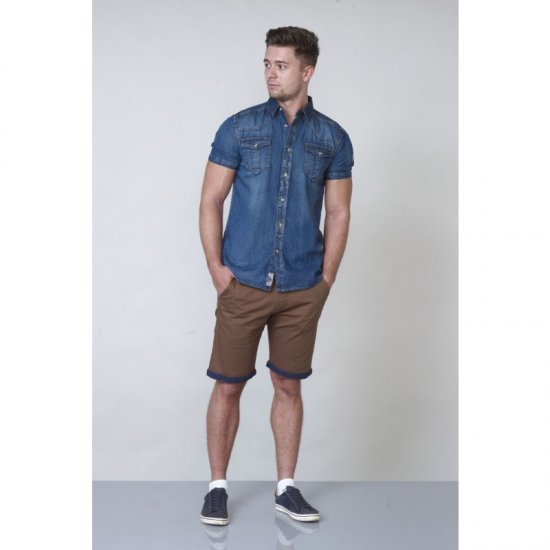 D555 Mike Denim Shirt - Herrenhemden - Herrenhemden in großen Größen