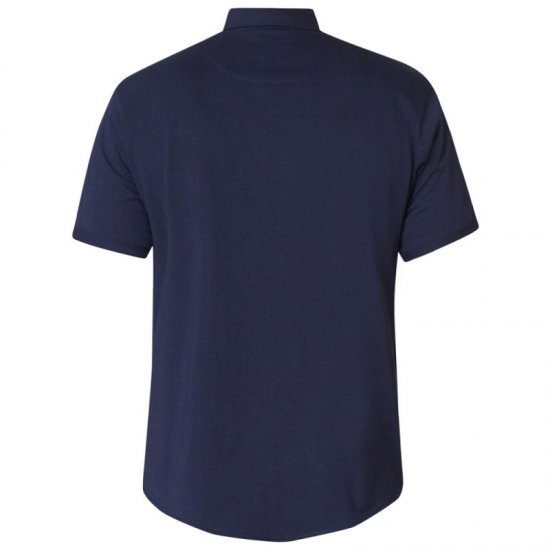 D555 Beaver Couture Jersey Shirt Navy - Herrenhemden - Herrenhemden in großen Größen