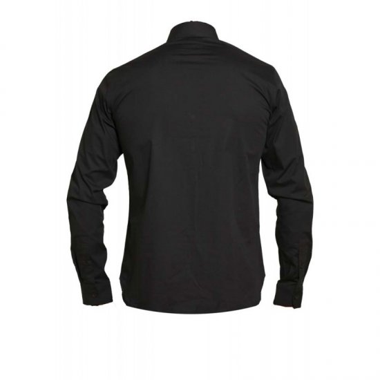 D555 Michael Couture Stretch Shirt Black - Herrenhemden - Herrenhemden in großen Größen