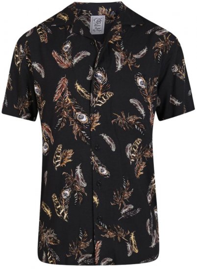 D555 Randal Shirt Black - Herrenhemden - Herrenhemden in großen Größen
