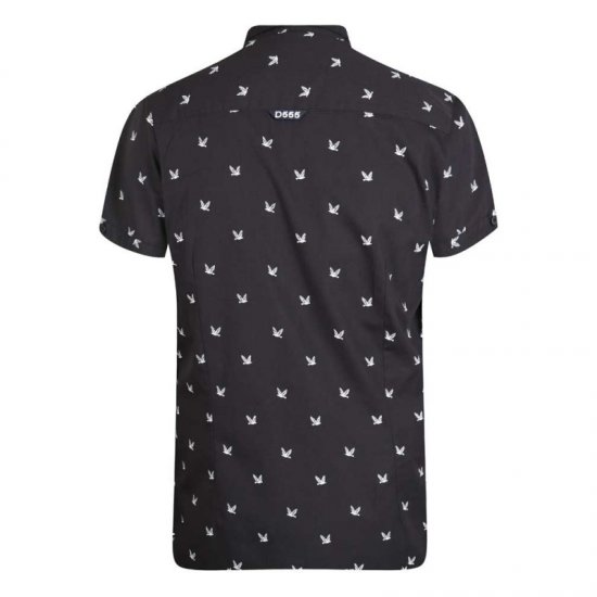 D555 Marley Shirt Black - Herrenhemden - Herrenhemden in großen Größen