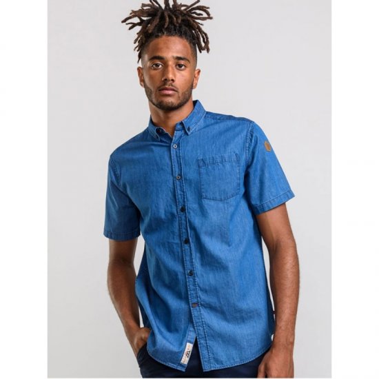 D555 Arnold Denim Shirt - Herrenhemden in großen Größen - Herrenhemden in großen Größen