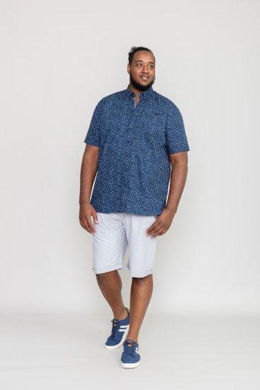 D555 FINDON Print Shirt - Herrenhemden - Herrenhemden in großen Größen