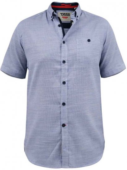 D555 Hadley S/S Micro Dog Tooth Check Shirt - Herrenhemden - Herrenhemden in großen Größen