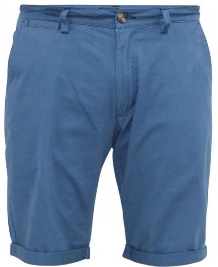 D555 Nelson Stretch Chino Shorts Blue - Herrenshorts in großen Größen - Herrenshorts in großen Größen