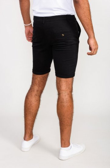 D555 Nelson Stretch Chino Shorts Black - Herrenshorts - Herrenshorts in großen Größen