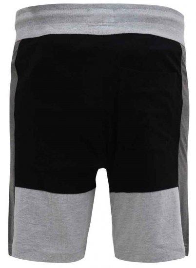 D555 Kirton Couture Elasticated Waistband Shorts Black/Charcoal - Jogginghosen für herren - Jogginghosen für Herren in großen Größen