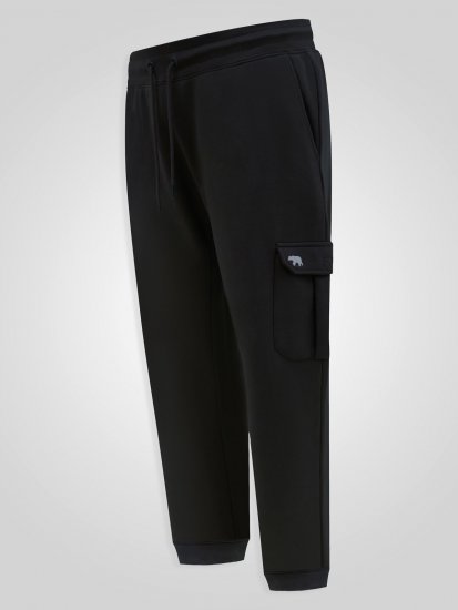 D555 Dexter 1 Cargo Jogger With Bear Embroidery Schwarz - Jogginghosen für herren - Jogginghosen für Herren in großen Größen
