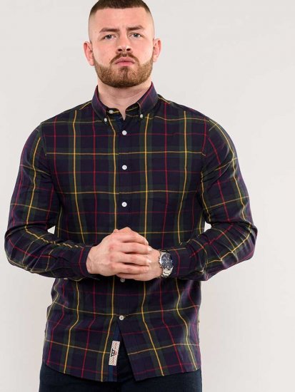 D555 Gladstone Check Button Down Collar Shirt - Herrenhemden - Herrenhemden in großen Größen