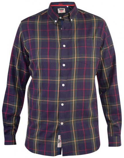 D555 Gladstone Check Button Down Collar Shirt - Herrenhemden - Herrenhemden in großen Größen