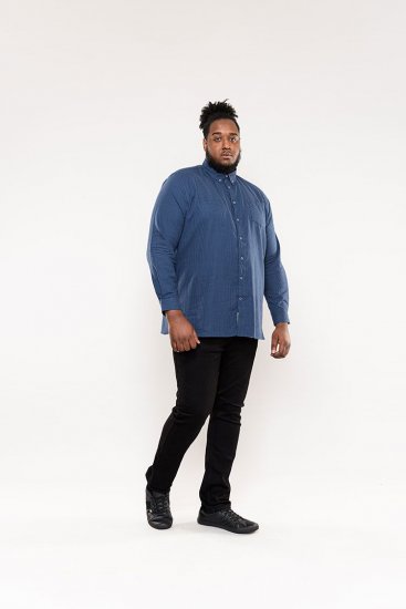 D555 Melbourne Gingham Check Long Sleeve Button Down Shirt - Herrenhemden - Herrenhemden in großen Größen
