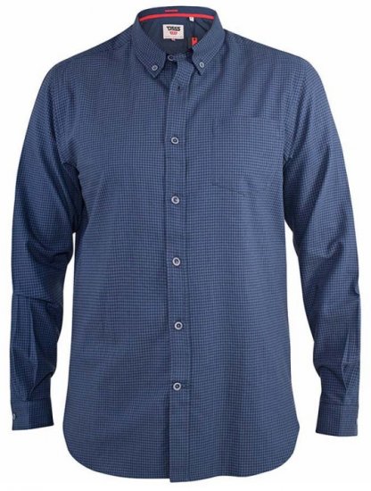 D555 Melbourne Gingham Check Long Sleeve Button Down Shirt - Herrenhemden - Herrenhemden in großen Größen
