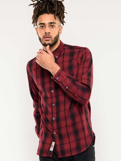 D555 Benalla Check Long Sleeve Button Down Shirt - Herrenhemden - Herrenhemden in großen Größen