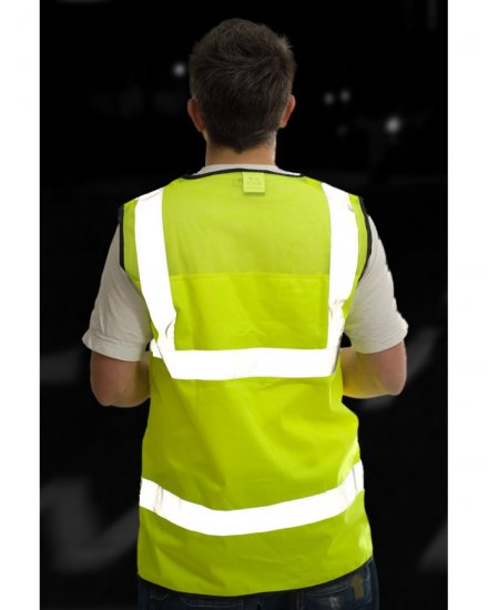 Leo Velator Mesh Back Waistcoat Hi-Vis Yellow - Herren arbeitskleidung - Herren Arbeitskleidung Große Größen