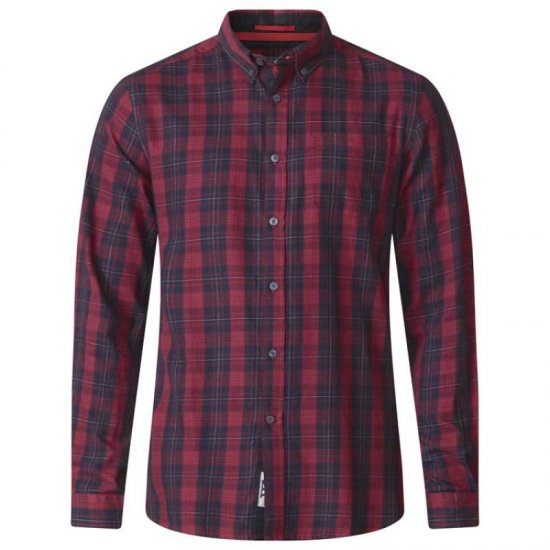D555 Theo Long Sleeve Check Shirt - Herrenhemden - Herrenhemden in großen Größen