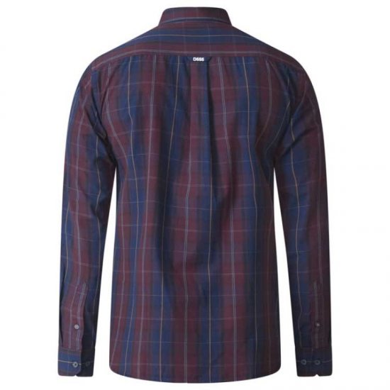 D555 Grady Long Sleeve Check Shirt - Herrenhemden - Herrenhemden in großen Größen