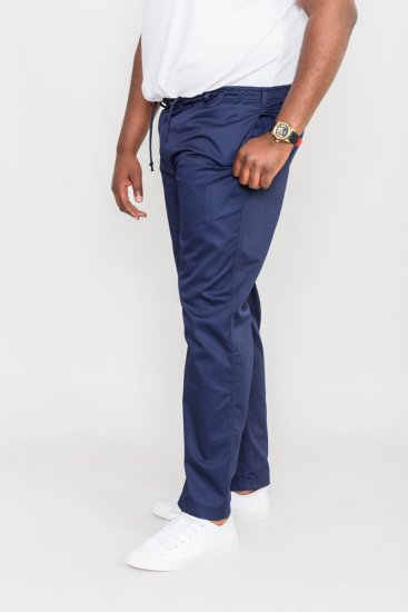 D555 Basilio Pants with elasticated waist Navy - Herren-jeans & -hosen - Herren-Jeans & -Hosen in großen Größen