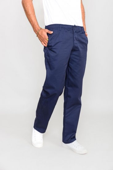 D555 Basilio Pants with elasticated waist Navy - Herren-jeans & -hosen - Herren-Jeans & -Hosen in großen Größen