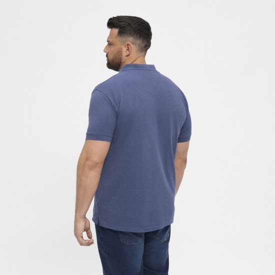 North Latitude Polo Blue Melange - Polo-shirts für herren - Polo-Shirts für Herren in großen Größen