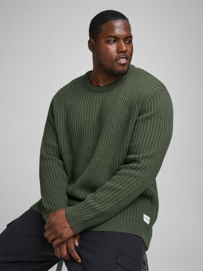 Jack & Jones JCOBRANDON Knit Forest - Herren-sweater und -hoodies - Herren-Sweater und -Hoodies in großen Größen