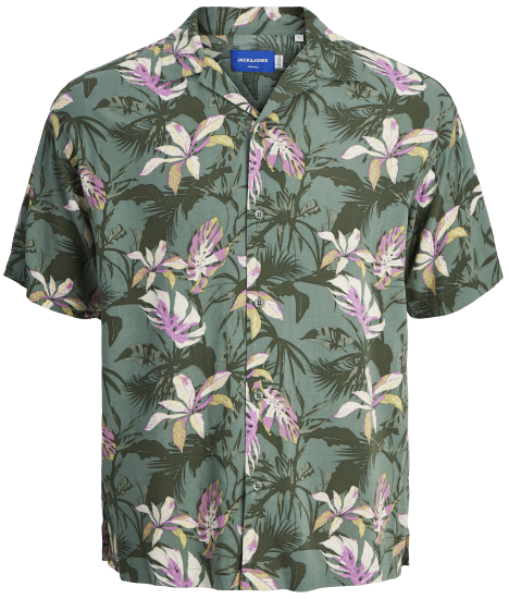 Jack & Jones JORLUKE TAMPA AOP Shirt Laurel Wreath - Herrenhemden - Herrenhemden in großen Größen