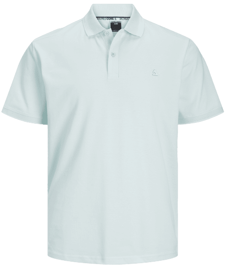 Jack & Jones JCOHASS LOGO Polo Soothing Sea - Polo-shirts für herren - Polo-Shirts für Herren in großen Größen