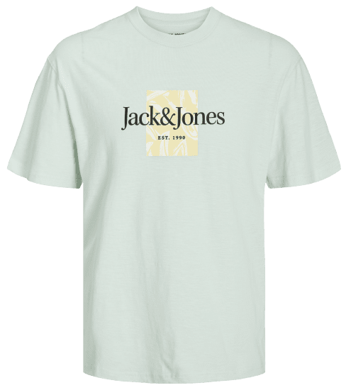 Jack & Jones JORLAFAYETTE BRANDING T-Shirt Skylight - Herren-T-Shirts - Herren-T-Shirts in großen Größen