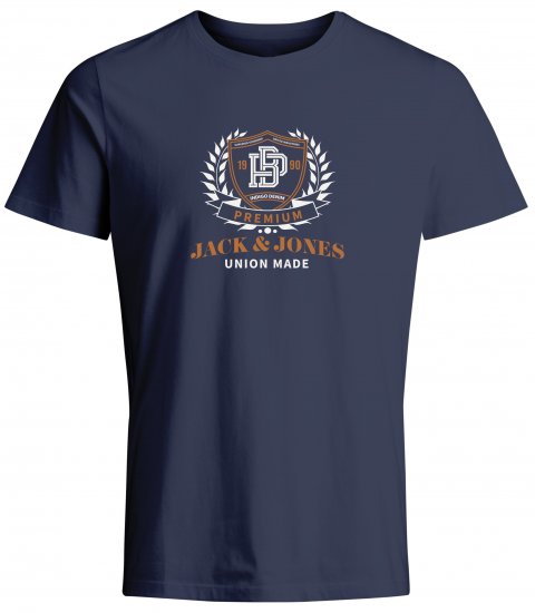 Jack & Jones JPRBLUCAMERON T-Shirt Captains Blue - Herren-T-Shirts - Herren-T-Shirts in großen Größen