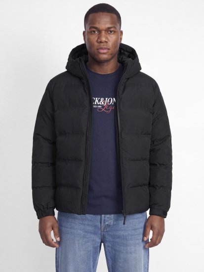 Jack & Jones Sage Pufferjacke Schwarz - Herren jacken - Herren Jacken in großen Größen