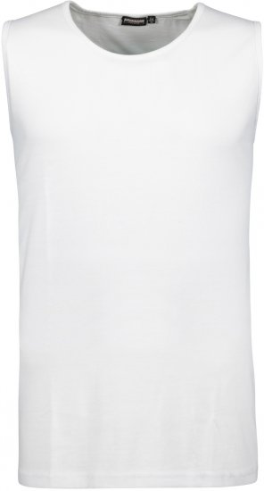 Adamo Rod Comfort Fit Tank Top White - Herren-T-Shirts - Herren-T-Shirts in großen Größen