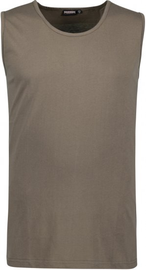 Adamo Rod Comfort Fit Tank Top Khaki - Herren-T-Shirts - Herren-T-Shirts in großen Größen