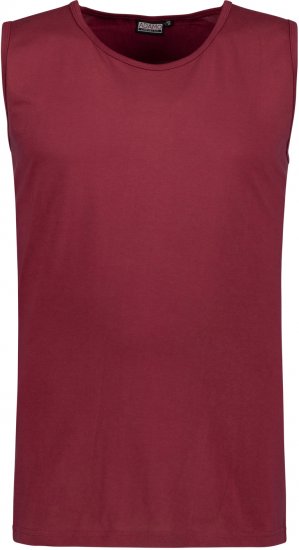 Adamo Rod Comfort Fit Tank Top Wine - Herren-T-Shirts - Herren-T-Shirts in großen Größen