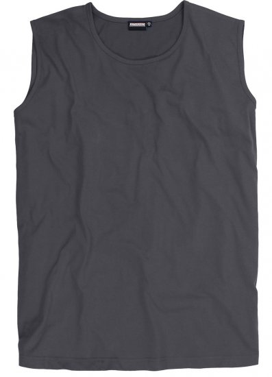 Adamo Rod Comfort Fit Tank Top Charcoal - Herren-T-Shirts - Herren-T-Shirts in großen Größen