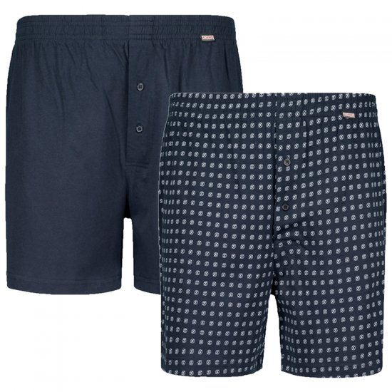 Adamo Dean Boxershorts 2-pack Navy - Herrenunterwäsche & bademode - Herrenunterwäsche & Bademode in großen Größen