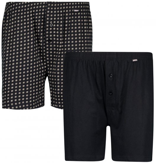 Adamo Dean Boxershorts 2-pack Black - Herrenunterwäsche & bademode - Herrenunterwäsche & Bademode in großen Größen