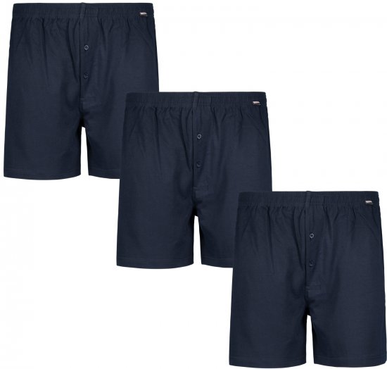 Adamo James Boxershorts 3-pack Navy - Herrenunterwäsche & bademode - Herrenunterwäsche & Bademode in großen Größen