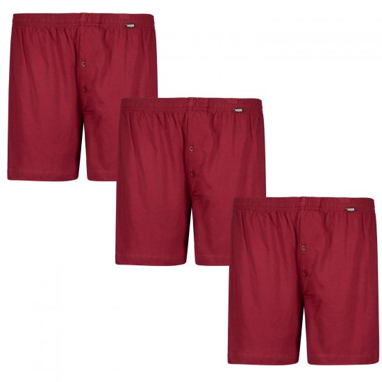 Adamo James Boxershorts 3-pack Burgundy - Herrenunterwäsche & bademode - Herrenunterwäsche & Bademode in großen Größen