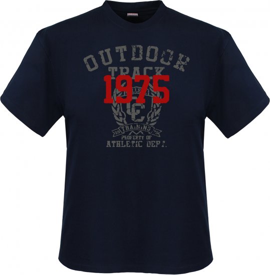 Adamo Outdoor track Comfort fit T-shirt Navy - Herren-T-Shirts - Herren-T-Shirts in großen Größen