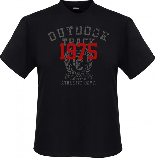 Adamo Outdoor track Comfort fit T-shirt Black - Herren-T-Shirts - Herren-T-Shirts in großen Größen
