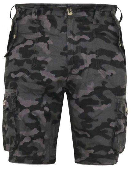 D555 ZAVIER Camo Cotton Cargo Shorts - Herrenshorts - Herrenshorts in großen Größen