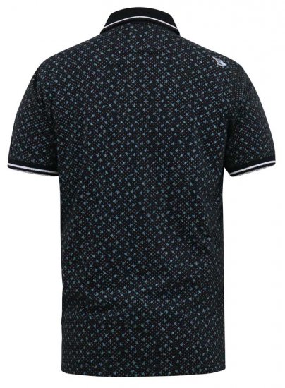 D555 WILSON AO Printed Polo Shirt Black - Polo-shirts für herren - Polo-Shirts für Herren in großen Größen