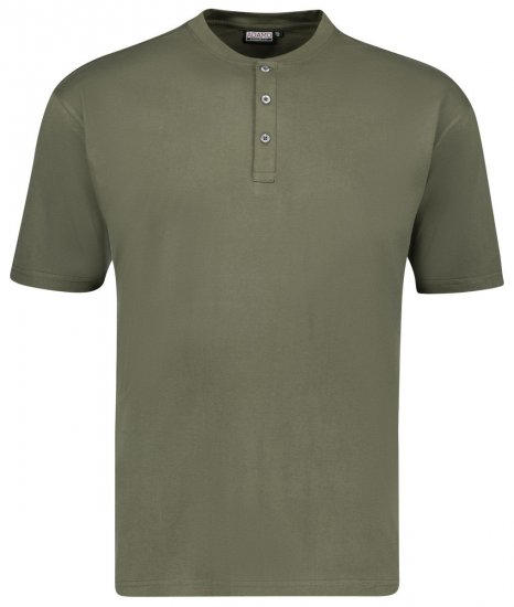 Adamo 139011 Serafino T-Shirt Olivgrün - Herren-T-Shirts - Herren-T-Shirts in großen Größen