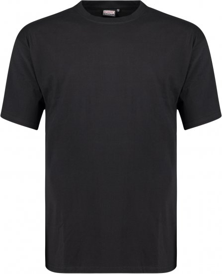 Adamo Bud Regular fit Heavy weight T-shirt Black - Herren-T-Shirts - Herren-T-Shirts in großen Größen