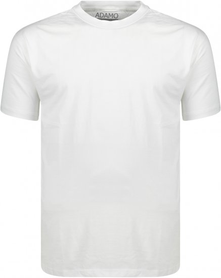 Adamo Kevin Regular fit T-shirt White - Herren-T-Shirts - Herren-T-Shirts in großen Größen