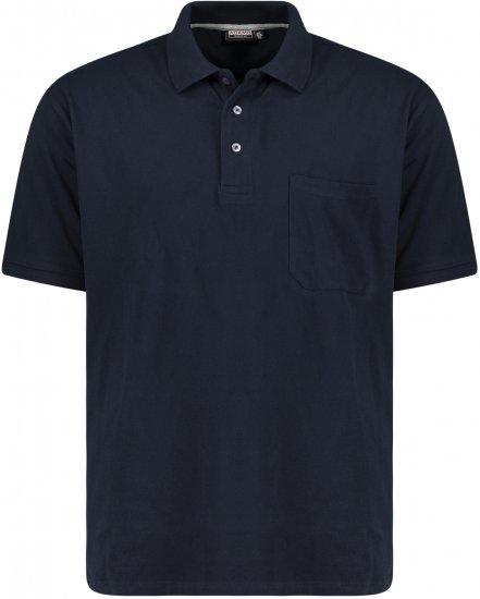 Adamo Klaas Regular fit Polo Shirt with Pocket Navy - Polo-shirts für herren - Polo-Shirts für Herren in großen Größen