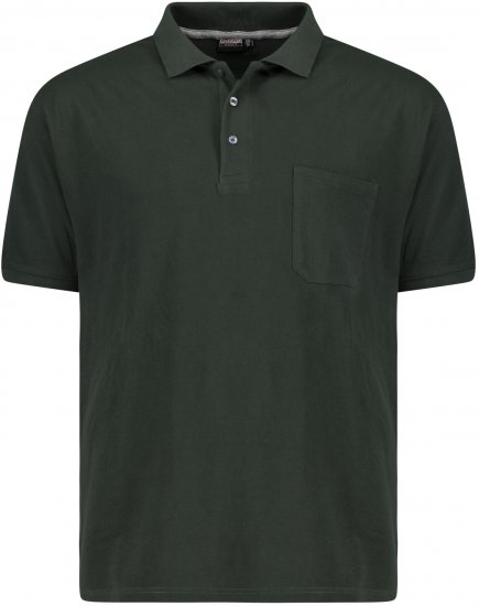 Adamo Klaas Regular fit Polo Shirt with Pocket Pine Green - Polo-shirts für herren - Polo-Shirts für Herren in großen Größen