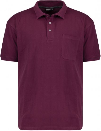 Adamo Klaas Regular fit Polo Shirt with Pocket Blackberry - Polo-shirts für herren - Polo-Shirts für Herren in großen Größen