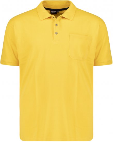 Adamo Klaas Regular fit Polo Shirt with Pocket Yellow - Polo-shirts für herren - Polo-Shirts für Herren in großen Größen