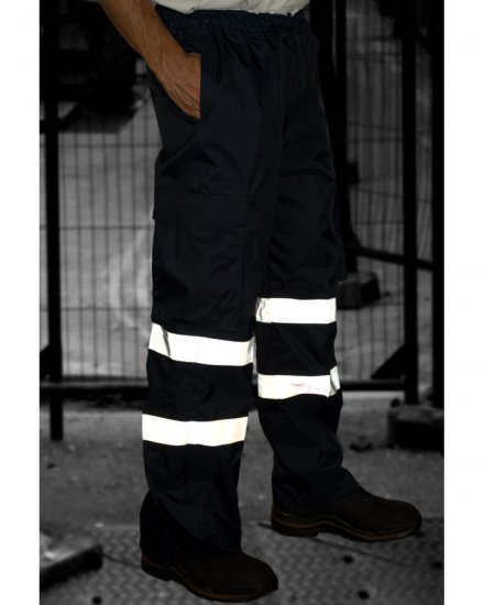Leo Appledore Cargo Rain pants Navy - Herren arbeitskleidung - Herren Arbeitskleidung Große Größen